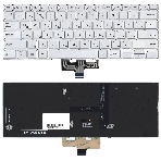 Клавиатура для ноутбука Asus ZenBook 14 UX434 серебристая с подсветкой, фото3