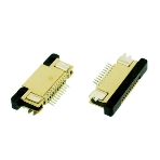 Разъем FPC Half Coverage Top Contact 0.5K-BS-12PWB 12 pin высота 2мм шаг 0,5мм, фото3