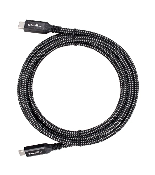 Кабель USB4 TypeCM/CM 8K@30Hz, 40Gbps, PD 240W, медь Telecom 2м TUS840-2M