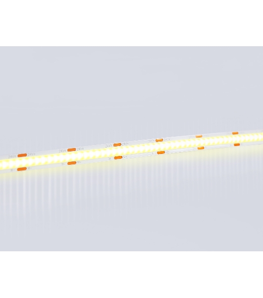 Светодиодная лента Ambrella light GS4901 COB 608Led/ 12W m/ 24V IP20 CCT 3000-6500K/ 5m*8mm*2.2mm (3 конт.)
