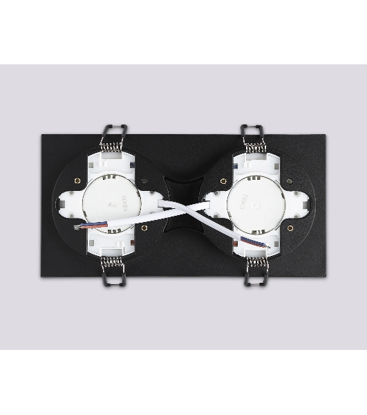 Светильник Ambrella light TN52424/2 BK/FR черный/белый матовый GX53 max 12W 210*105*45