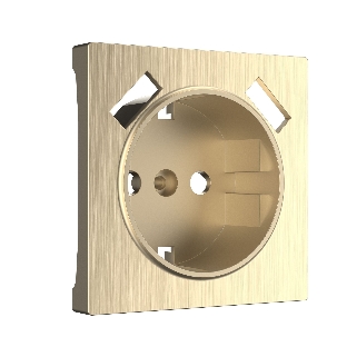 Накладка для розетки USB (шампань рифленый)