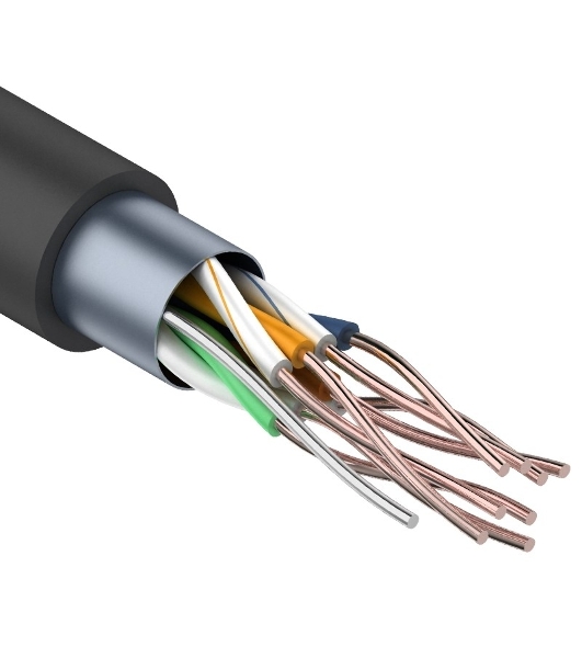 Кабель витая пара PROconnect FTP 4PR 24AWG, CCA, cat.5e, наружный (OUTDOOR), бухта 305 м
