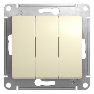 Механизм выключателя 3-кл. СП Glossa 10А IP20 10AX беж. SchE GSL000231