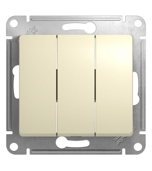 Механизм выключателя 3-кл. СП Glossa 10А IP20 10AX беж. SchE GSL000231
