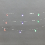 Гирлянда светодиодная Neon-night Снежинки большие 5м, 20LED, IP20, прозрачный провод, свечение мульти (RG/RB), мигание, 230В, фото5
