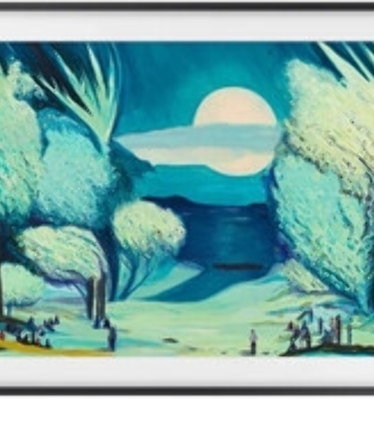 Телевизор Samsung 85' QE85LS03FAUXRU черный Q-LED 120Hz Smart TV