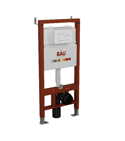 Инсталляция BAU PRO для подвесного унитаза с клавишей смыва BAU Soul, белая