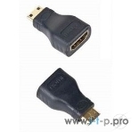 Переходник Gembird Переходник HDMI-miniHDMI 19F/19M, золотые разъемы, пакет, фото2