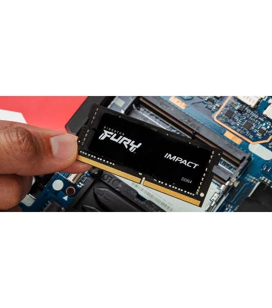 Оперативная память Kingston Fury Impact, DDR4, 8GB (1x8GB), 3200MHz, CL20, SO-DIMM