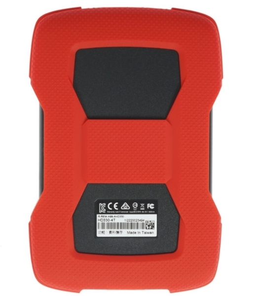 Внешний HDD 2.5'ADATA HD330, 4TB, USB 3.2 Gen 1 Type-A, 5400 rpm, черный