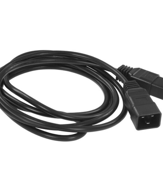 Шнур питания с фиксатором ЦМО IEC 60320 C19/IEC 60320 C20, 16 А/250 В (3 х 1,5), 1,8 м, синий