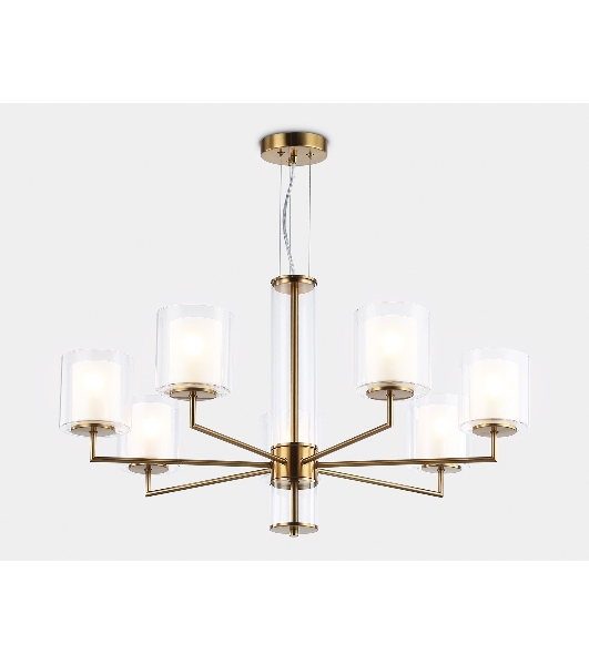 Люстра Ambrella light LH56013/7 BS/FR латунь/белый матовый E14*7 max 40W D790*1260