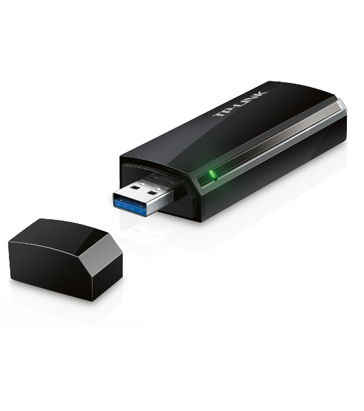 Маршрутизатор TP-Link SOHO Archer T4U AC1200 Dual Band Wireless USB Adapter, Realtek, 2T2R, 867Mbps at 5Ghz + 300Mbps at 2.4Ghz, 802.11ac/a/b/g/n, WPS button, USB 3.0 interface, 1 USB extension cable, internal antenna