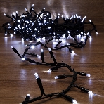 Гирлянда Neon-night 'Кластер' 10 м, 200 LED, черный каучук, IP67, соединяемая, цвет свечения белый, фото 1