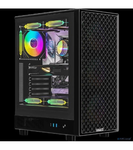 Компьютерный корпус Aerocool/Formula MANA DYNAMIC черный без БП ATX 6x120мм 2xUSB 3.0 1xUSB3.1 audio bott PSU