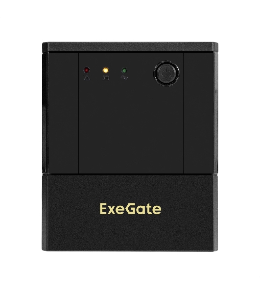 Источник бесперебойного питания ExeGate SpecialPro UNB-1000.LED.AVR.4SH.USB (1000VA/700W,LED, AVR, 4*Schuko, USB, батарея 12V 7.2Ah - 2 шт., металлический корпус, Black)