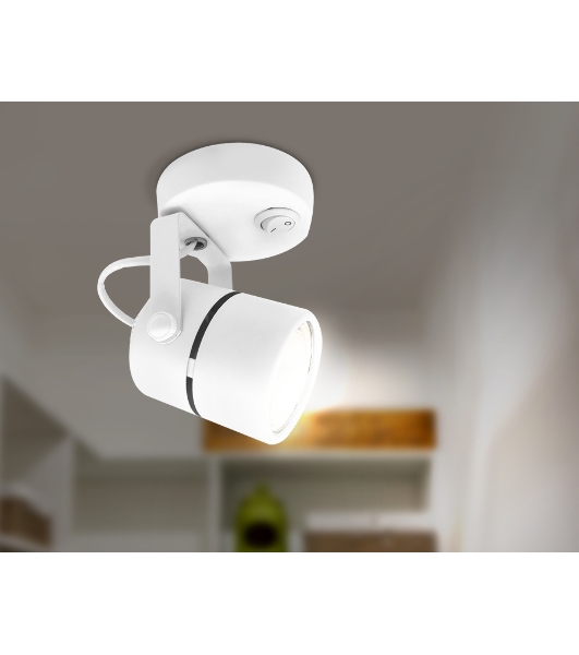 Накладной поворотный светильник Ambrella light TA100 WH белый GU10 D80*130*D60