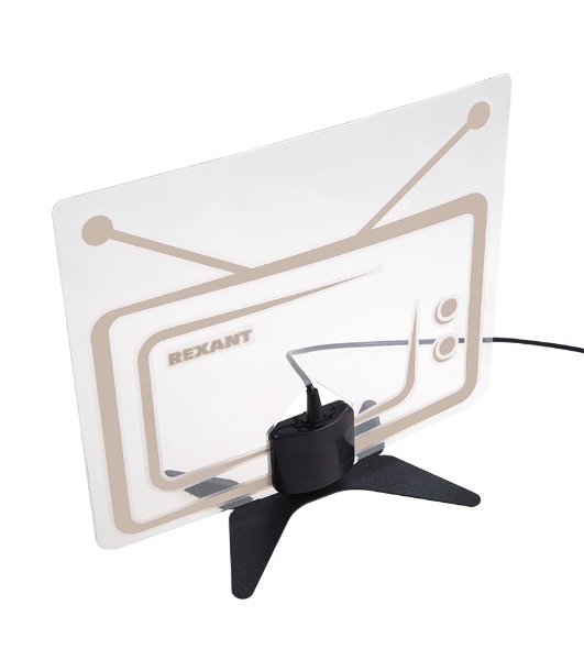 Антенна комнатная Rexant 'Активная' с USB питанием, для цифрового телевидения DVB-T2, Ag-719