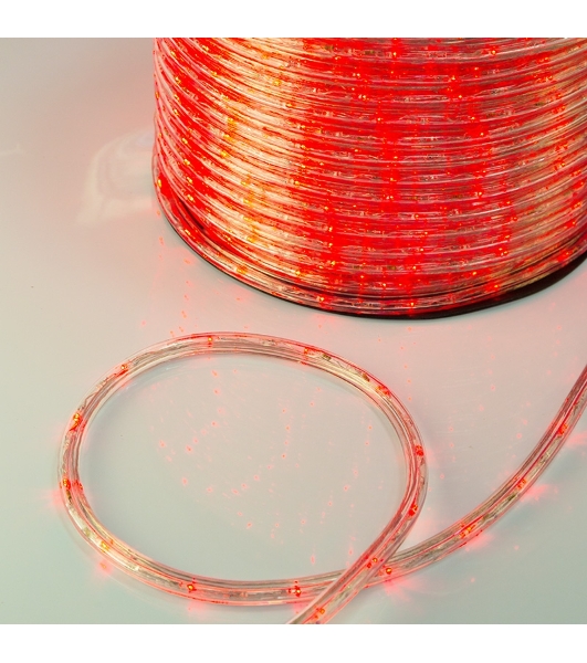 Дюралайт LED, постоянное свечение (2W) - красный, 30 LED/м, бухта 100м
