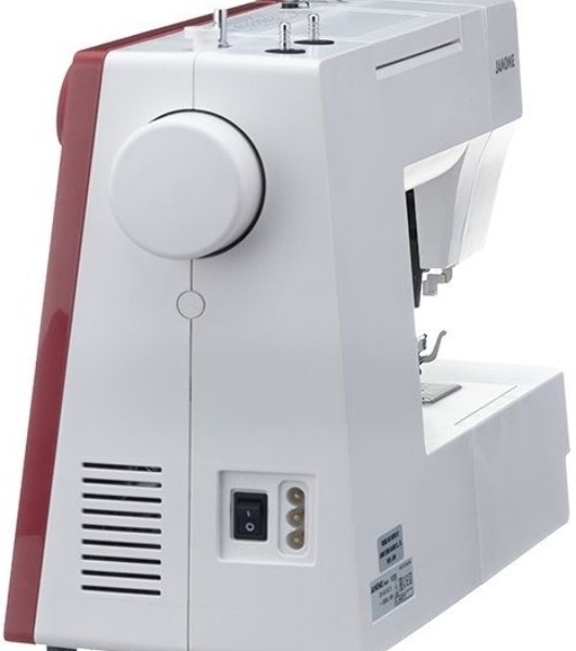 Швейная машина Janome 1522RD 25 операции, петля автомат, верт. челнок, нитевдеватель, мягкий, подарочный набор (шпульки, ножницы, сантиметровая лента, игольница)