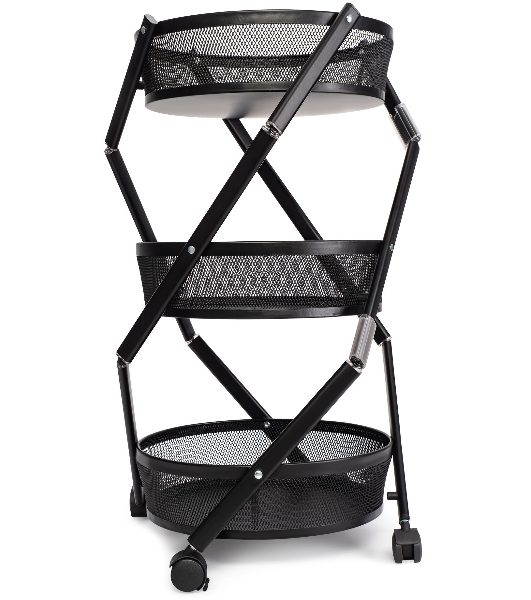 Этажерка Domfy DHC-FC30862 34.2x34.2x83.6 см, d=34.2 см черный