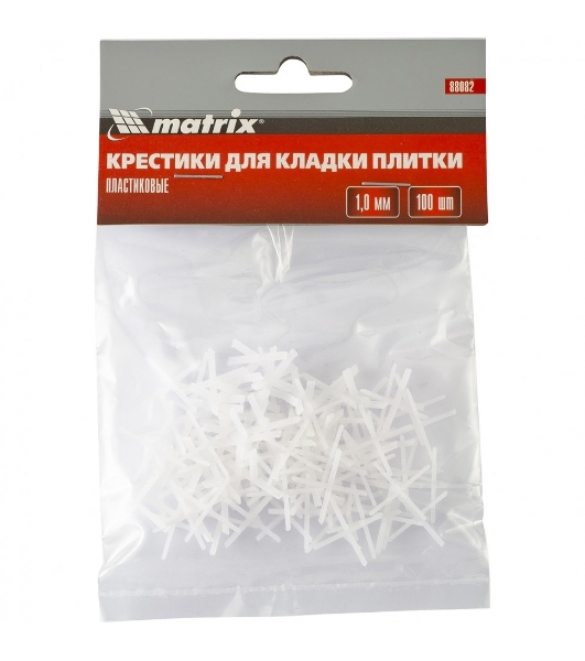 Крестики Matrix, 1,0 мм, для кладки плитки, 100 шт.