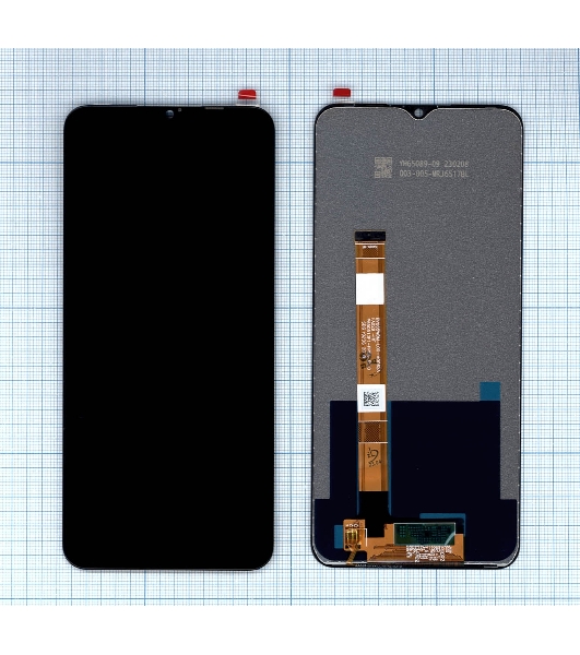 Дисплей для Realme Narzo 10, Narzo 10A в сборе с тачскрином черный