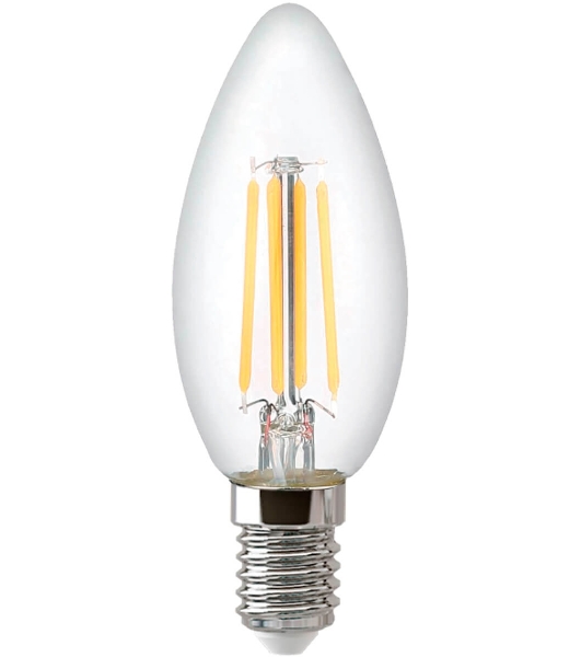 Лампа светодиодная Hiper THOMSON LED FILAMENT CANDLE 5W 545Lm E14 4500K TH-B2066