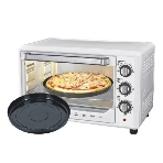 Мини-печь Sakura SA-7001WP 35л, духовка 1600 Вт,, механ.управление, 3 режима работы духовки (верх, низ, верх+низ), таймер на 60 минут, регулировка температуры духовки, комплектация - металлическая решетка, противень, круглая форма для выпечки (230х50 мм), ухват. белый., фото2