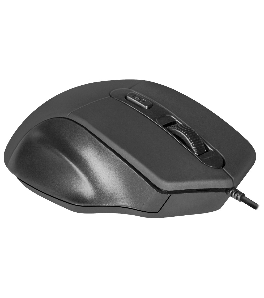 Мышь проводная Defender Datum MB-347 черный, 1600 dpi, USB, кнопки - 4