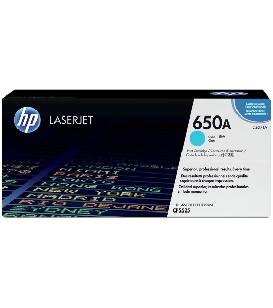 Картридж лазерный HP CE271A голубой для CLJ CP5520/5525 15000 стр.