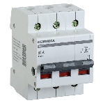 Выключатель нагрузки IEK MNV15-3-063 (мини-рубильник) ВН-32 3Р 63А GENERICA, фото 1