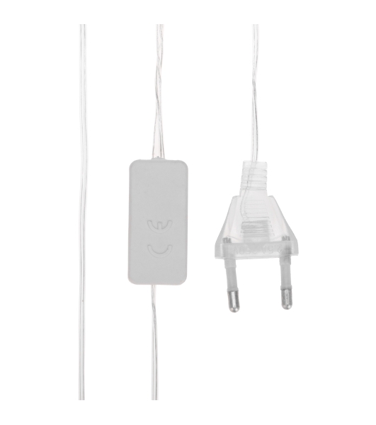 Гирлянда светодиодная Neon-night Снежинки большие 5м, 20LED, IP20, прозрачный провод, свечение мульти (RG/RB), мигание, 230В