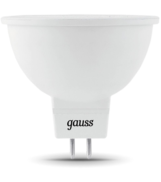 Лампа светодиодная Gauss 101505305 5Вт цок.: GU5.3 рефлек. 220B 6500K св. свеч. бел. хол. (упак.: 10 шт)