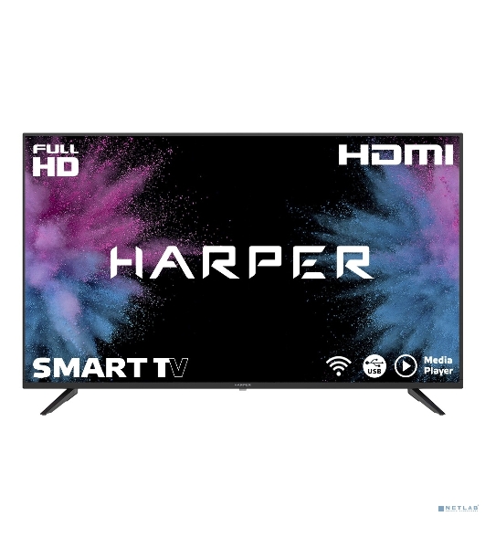 Телевизор Harper 43' 43F670TS черный LED FHD 60Hz AndroidTV 1/8Gb