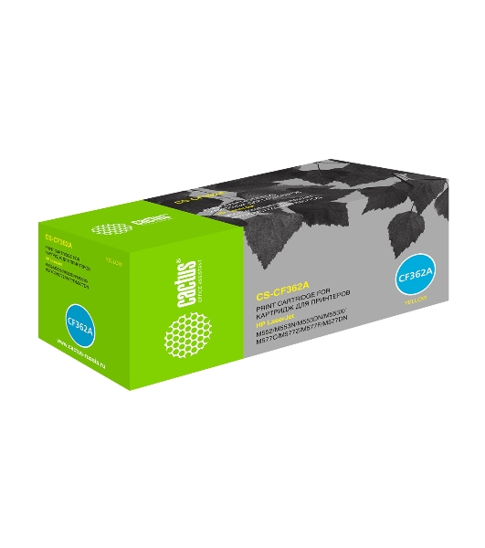 Картридж лазерный Cactus CS-CF362A желтый (5000 стр.) для HP CLJ M552dn/M553dn/M553N/M553x
