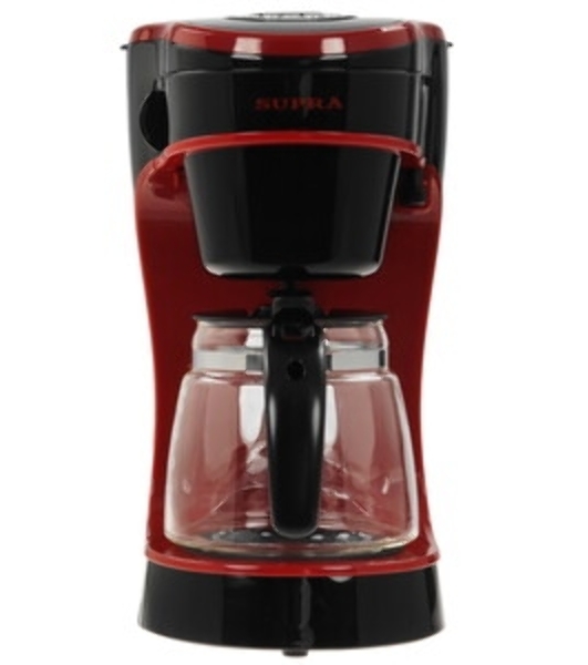 Кофеварка капельная SUPRA CMS-0655 черный/красный, исп. кофе - молотый, 720 мл, 750 Вт.