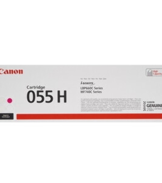Картридж лазерный Canon 055 H M (3018C002) пурпурный (5900 стр.) для Canon i-SENSYS серий MF740, LBP660.
