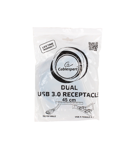 Кабель Gembird Планка в сист блок 2xUSB 3.0/20pin мат.платы