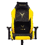 Кресло Knight Neon черный/желтый, экокожа, 120 кг, механизм качания, фото26