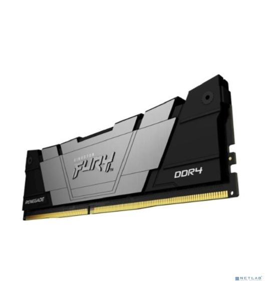 Оперативная память Kingston Fury Renegade, DDR4, 16GB (1x16GB), 3200MHz, CL16, DIMM, с радиатором, серый/черный