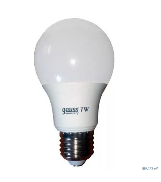 Лампа светодиодная Gauss 23217A LED Elementary A60 7W E27 520lm 2700K 1/10/100 0