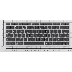 Клавиатура для ноутбука Lenovo IdeaPad Z360 черная с серебристой рамкой, фото2