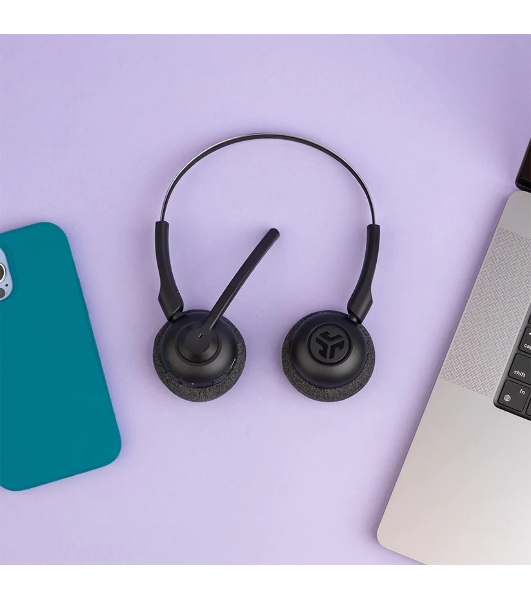 Гарнитура JLab GO Work Pop Wireless Headphones чёрный, беспроводная, Bluetooth, до 50 ч
