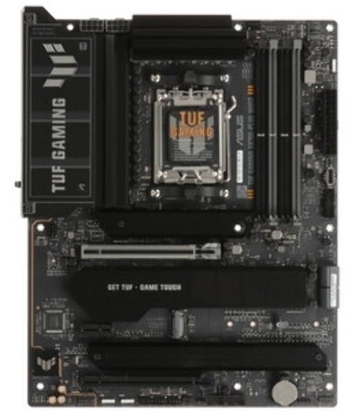Материнская плата ASUS TUF GAMING X870E-PLUS WIFI7, AM5, AMD X870E, 4xDDR5, 4xSATA, 4xM.2, 1xPCIe 5.0 x16, 1xPCIe 4.0 x4, 1xPCIe 3.0 x1, 1xHDMI, 1x2.5Gb LAN, Wi-Fi 7, Bluetooth 5.4, 2xUSB-C 40Gbps, 3xUSB-A 10Gbps, 4xUSB-A 5Gbps, 4xUSB-A 2.0, 3x3.5 мм, 7.1, ATX