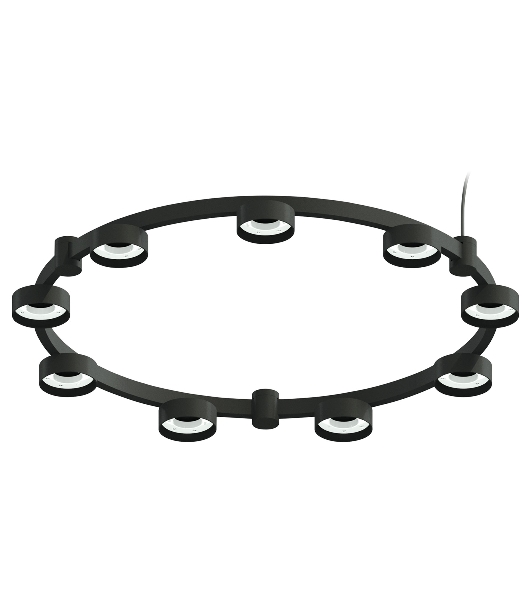 Корпус светильника C9242/9 SBK черный песок D740*70.5mm GX53/9