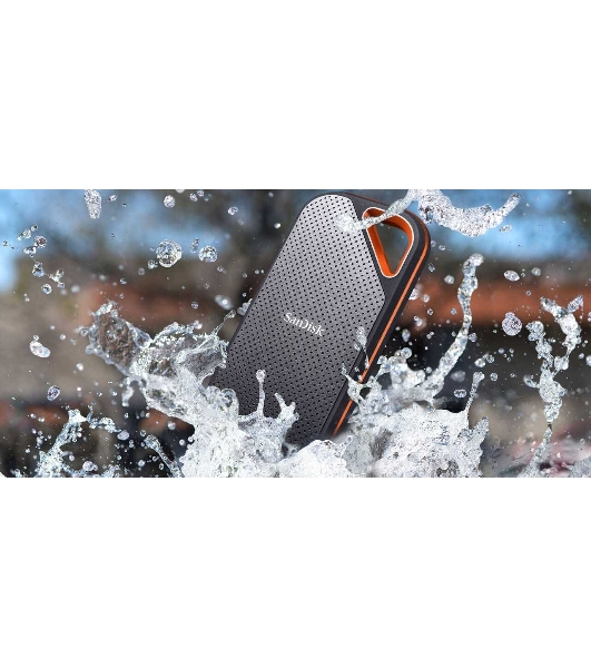Внешний SSD SanDisk Extreme, 1TB, USB 3.2 Gen 2x2 Type-C, R/W 2000/2000, черный