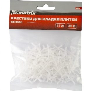 Крестики Matrix, 1,5 мм, для кладки плитки, 200 шт.
