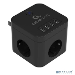 Сетевой фильтр Cablexpert Cube CUBE-3-U4-B-1.5, 3 р, 10А, 4хUSB, 1.5 м, ур.защиты 4+, черный, коробка, фото6
